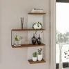 Image de Wooden Art - Étagère murale Cambel pin/blanc - 64x96x19 cm OS