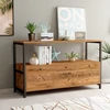 Image de Wooden Art - Console Nero marron/noir - 120x75x30 cm OS