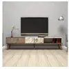Image de CONCEPT1 Milan - Noyer, marbre, blanc 180 x 40 x 35 845HCT3094