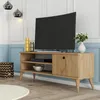 Image de Meuble TV - RETRO - Chêne - 120 x 30 x 45 cm