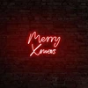 Image de Wallity - Décoration murale lumineuse Merry Christmas rouge - 43x33x2 cm OS