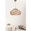 Image de Opviq - Suspension Ovale beige - 36x36x18 cm OS