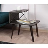 Image de Homitis - Table de nuit Cross marron foncé - 50x55x40 cm OS