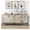 Image de CONCEPT1 Kiev noyer marbre blanc 180 x 35 x 78cm 845HCT5303