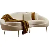 Image de CONCEPT1 Eses 3 places crème bouclette 255 x 120 x h85 569HLN1116