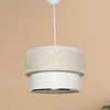 Image de Homitis - Lustre Corbeu blanc/crème - 30x20x75 cm OS