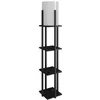Image de Lampadaire D BY M.RED Black - MDF - Papier kraft - Style chaleureux