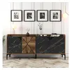 Image de CONCEPT1 Venedik noyer marbre noir 180 x 35 x 78cm 845HCT5313