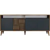 Image de CONCEPT1 Milan noyer anthracite 180 x 35 x 78cm 845HCT5315