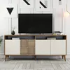 Image de Wooden Art - Buffet Milan noyer/crème - 180x78.6x35 cm OS