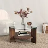 Image de Wooden Art - Table basse Mondo marron - 75x40x75 cm OS