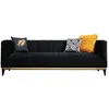 Image de CONCEPT1 Bellino 3 places noir 222 x 89 x h75 560ARE1344