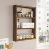 Image de Homitis - Étagère murale Pr1-Br noyer - 43.2x60x9 cm OS