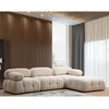 Image de Atelier del Sofa - Canapé modulable avec pouf Bubble écru - (288x190)x95x75 cm OS