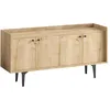Image de Buffet - NAVI - 4 portes - 150 x 80 x 40 cm - Chêne Saphir