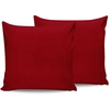 Image de En Vogue - 2 Taies d'oreiller rouges 60x60 cm