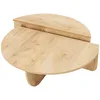 Image de Menzzo Set de 2 Tables Basses Design Oatglow Chêne Clair