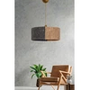 Image de Sheen - Suspension YL245 gris/beige - 12x30 cm OS