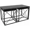 Image de CONCEPT1 Ensemble de Defne marbre noir 100 x 50 x h52cm 854KLN2910