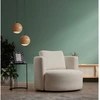 Image de Atelier del Sofa - Fauteuil Asos crème - 105x100x71 cm OS