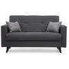 Image de CONCEPT1 Polya 2 places gris foncé 151 x 75 x h86 730MST1108