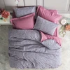 Image de Elizabed - Parure housse de couette Penny rose/violet 240x220 cm