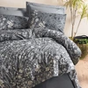 Image de Mijolnir - Parure housse de couette Comely anthracite 240x220 cm