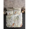 Image de Parure de lit - 1 housse de couette 220 x 240 cm + 2 taies doreiller 60 x 60 cm - Satiné 100% coton - Beige
