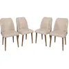 Image de Wooden Art - 4 Chaises Nova marron - 50x90x49 cm OS