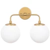 Image de Opviq - Applique murale Horn dorée - 91x25x49-129 cm OS