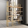 Image de Wooden Art - Bibliothèque Sierra jaune - 125x180x28 cm OS