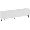 Image de Calicosy Meuble TV 4 Portes Dune - L180 cm - en Panneaux de Particules - Meuble de Rangement - pour Salon - L180 x l29,6 x H50 cm