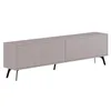 Image de Calicosy Meuble TV 4 Portes Dune - L180 cm - en Panneaux de Particules - Meuble de Rangement - pour Salon - L180 x l29,6 x H50 cm