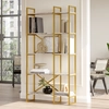 Image de Wooden Art - Bibliothèque vg4-ge blanc/doré - 87.5x175x30 cm OS