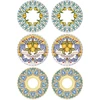 Image de Mioli - 6 Assiettes plates en Céramique multicolores - D.19cm OS