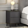 Image de Homitis - Table de nuit Imaj anthracite - 40x60x35 cm OS