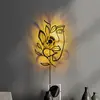 Image de Opviq Applique murale Flower Faced, noir, métal, 54 x 34 cm, fiche