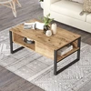Image de Wooden Art - Table basse ML34 pin atlantique - 100x44.4x59.7 cm OS