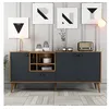 Image de CONCEPT1 Napoli anthracite noyer 180 x 35 x 81cm 845HCT5338
