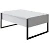 Image de CONCEPT1 Luxe blanc noir 90 x 60 x h40cm 618BLY1125