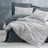 Image de Elizabed - Parure housse de couette Molly anthracite/gris/blanc 240x220 cm