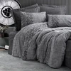 Image de Mijolnir - Parure housse de couette Sooty grise 240x220 cm