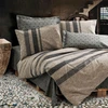 Image de En Vogue - Parure housse de couette Arlo marron/noir/gris 140x200 cm