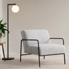 Image de Atelier del Sofa - Fauteuil Bergere gris - 70x90x75 cm OS
