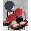 Image de Mioli - Service de table en céramique noir/rouge/blanc- 18 pièces OS