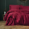 Image de En Vogue - Parure housse de couette en satin coton Elegant rouge 260x220 cm