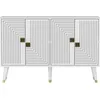 Image de CONCEPT1 Ahart blanc or 120 x 30 x 80cm 327ODS1225