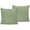 Image de En Vogue - 2 Taies d'oreiller en coton vert clair 60x60 cm