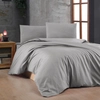 Image de En Vogue - Parure housse de couette unie grise 240x220 cm