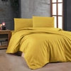 Image de En Vogue - Parure housse de couette unie jaune foncé 240x220 cm